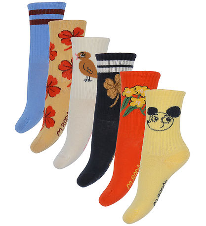 Mini Rodini Sokken - 6-pack - Clover - Multi Mini Rodini Sokken - 6-pack - Clover - Multi