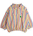 Mini Rodini Sweatshirt - Clover - Grey w. Stripes Mini Rodini Sweatshirt - Clover - Grey w. Stripes