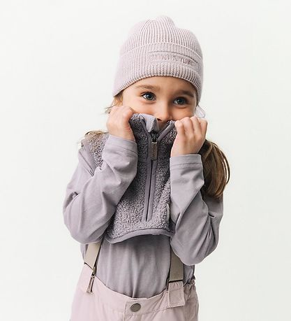 Mini A Ture Neck Warmer - Teddy Fleece - MatAkton - Zinc Purple