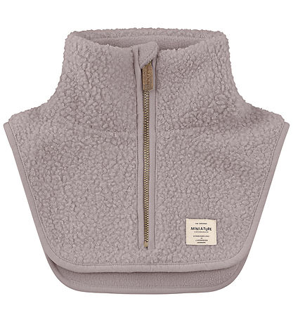 Mini A Ture Neck Warmer - Teddy Fleece - MatAkton - Zinc Purple