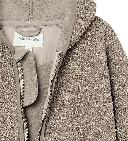 Mini A Ture Fleece Jacket - FoodLiff - Grey Brown Mini A Ture Fleece Jacket - FoodLiff - Grey Brown