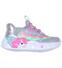 Skechers Shoes w. Light - Unicorn Charm - Silver/Multi Skechers Shoes w. Light - Unicorn Charm - Silver/Multi