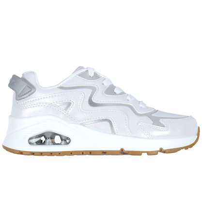 Skechers Shoes - Wavy Shimmer - White/Silver Skechers Shoes - Wavy Shimmer - White/Silver