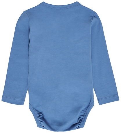 Hummel Bodysuit l/s - hmlMini - Dutch Blue w. Logo