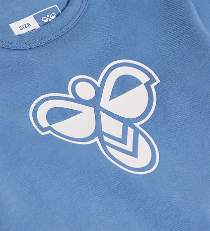 Hummel Bodysuit l/s - hmlMini - Dutch Blue w. Logo