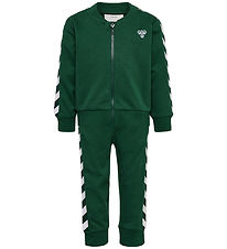 Hummel Sweat Set - Hmlmini - Dark Green Hummel Sweat Set - Hmlmini - Dark Green