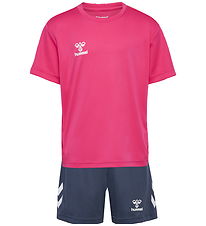 Hummel Tracksuit - HmlLogo - Raspberry Sorbet/Ombre Blue Hummel Tracksuit - HmlLogo - Raspberry Sorbet/Ombre Blue