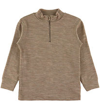 Joha Blússa - Ull/Silki - Beige Melange Joha Blússa - Ull/Silki - Beige Melange