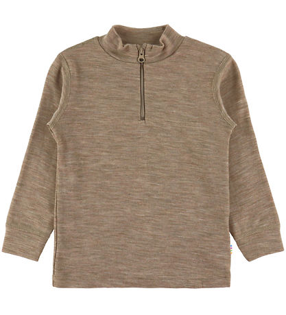 Joha Blouse - Wool/Silk - Beige Melange