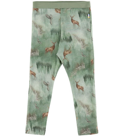 Joha Leggings - ull - Grænt M. Skógur