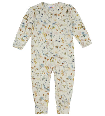 Joha Jumpsuit - Wool - Off White w. Flowers Joha Jumpsuit - Wool - Off White w. Flowers