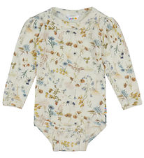 Joha Body l/ä - Wolle - Off White m. Blumen Joha Body l/ä - Wolle - Off White m. Blumen