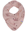 Joha Teething Bib - Wool/Bamboo - Pink w. Print Joha Teething Bib - Wool/Bamboo - Pink w. Print