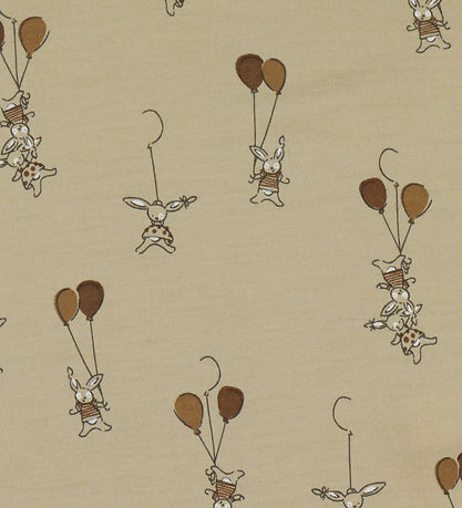Joha Blouse - Wool - Beige w. Rabbits