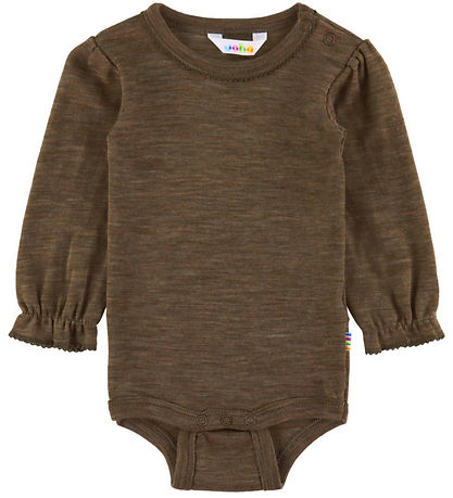 Joha Romper l/s - Wol/Zijde - Bruin Gevlekt
