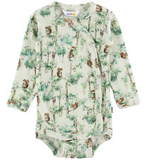 Joha Wickelbody l/ä - Wolle - Off White m. Bäume Joha Wickelbody l/ä - Wolle - Off White m. Bäume