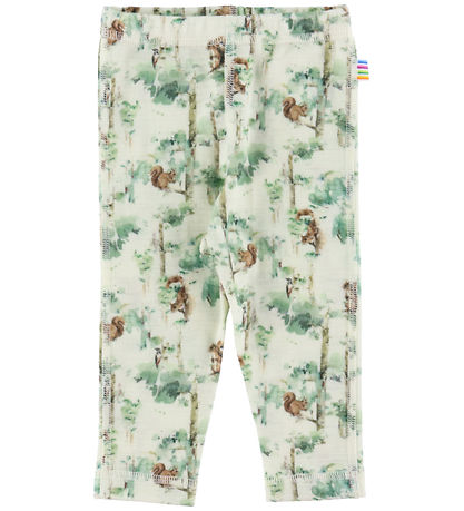 Joha Leggings - Wolle - Off White m. Bäume Joha Leggings - Wolle - Off White m. Bäume