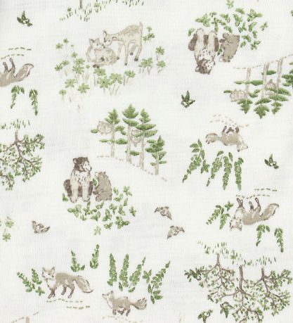 Joha Leggings w. Feet - Wool/Silk - Off White w. Trees