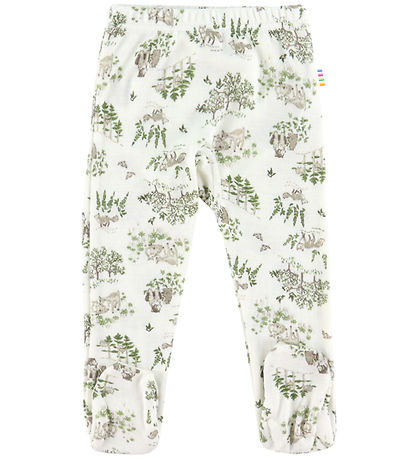 Joha Leggings w. Feet - Wool/Silk - Off White w. Trees