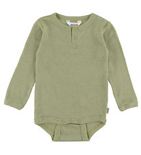 Joha Body l/ä - Rib - Wolle/Seide - Grün Joha Body l/ä - Rib - Wolle/Seide - Grün