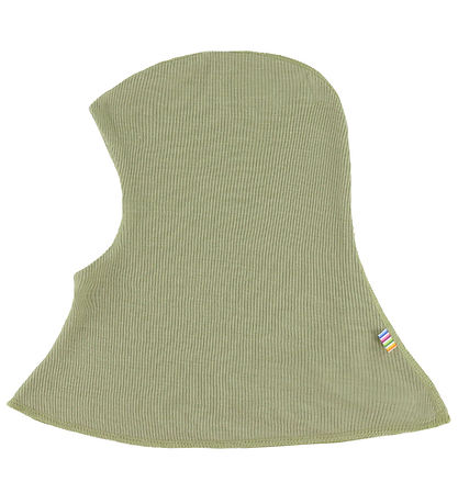 Joha Balaclava - Rib - Wool/Silk - 2-layer - Green