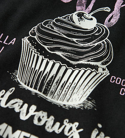 Name It Stuttermabolur - NkfNeata - Svart M. Prentað Name It Stuttermabolur - NkfNeata - Svart M. Prentað