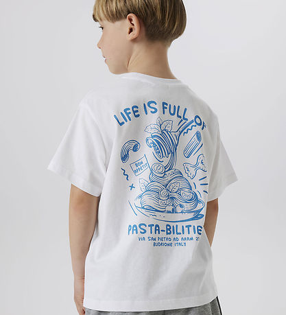 Name It T-shirt - NkmFrederik - Bright White m. Tryck