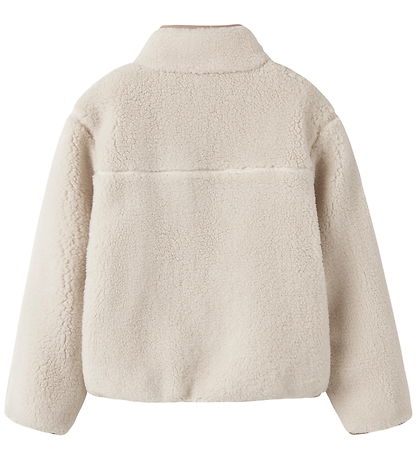 Name It Fleece Jacket - NknMattia - Moonbeam/Savannah Tan