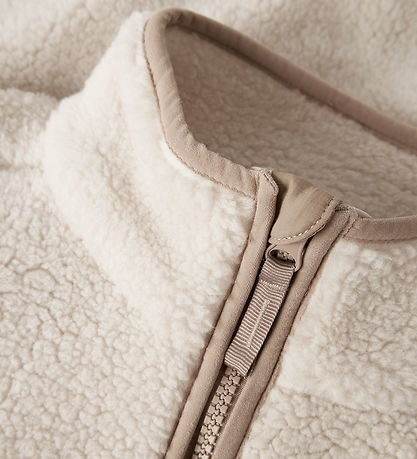 Name It Fleece Jacket - NknMattia - Moonbeam/Savannah Tan