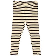Petit Piao Leggingsit - Joustinneule - Modal - Kahvipapu/Off Whi