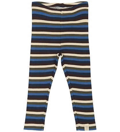 Leggings Petit Piao - Rib - Modal - Vrai Marine/Multi Stripe Leggings Petit Piao - Rib - Modal - Vrai Marine/Multi Stripe