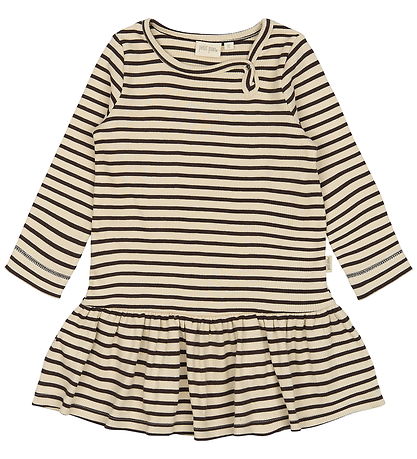 Petit Piao Dress - Rib - Modal - Coffee Bean/Off White Petit Piao Dress - Rib - Modal - Coffee Bean/Off White