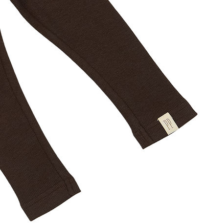 Petit Piao Leggings - Rib - Modal - Kaffibaunir