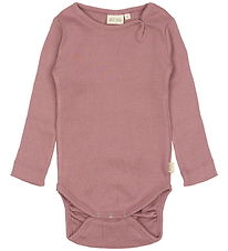 Petit Piao Bodysuit l/s - Rib - Modal - Nostalgia Rose Petit Piao Bodysuit l/s - Rib - Modal - Nostalgia Rose