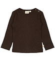 Petit Piao Blouse - Rib - Modal - Coffee Bean Petit Piao Blouse - Rib - Modal - Coffee Bean