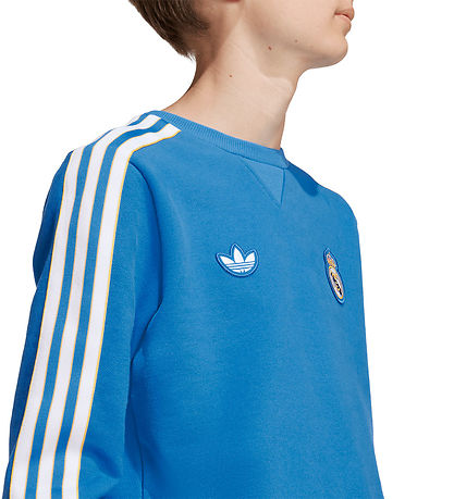 Sweat-shirt adidas Originals - Real Madrid - Blue Bird/Blanc Sweat-shirt adidas Originals - Real Madrid - Blue Bird/Blanc