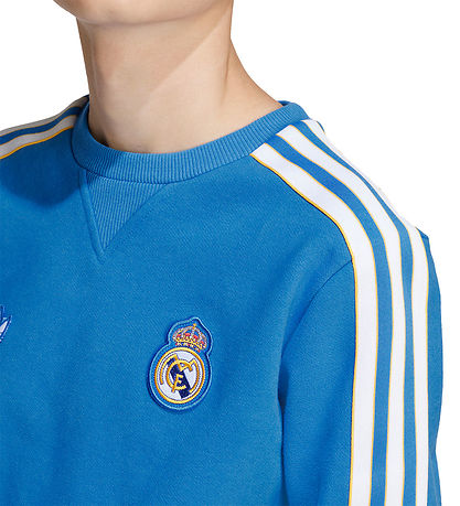 adidas Originals Sweatshirt - Real Madrid - Blue Bird/White