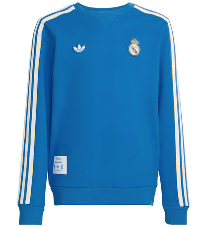 Sweat-shirt adidas Originals - Real Madrid - Blue Bird/Blanc Sweat-shirt adidas Originals - Real Madrid - Blue Bird/Blanc