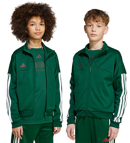 adidas Performance Cardigan - House Of Tiro - Dark Green/Core Wh adidas Performance Cardigan - House Of Tiro - Dark Green/Core Wh