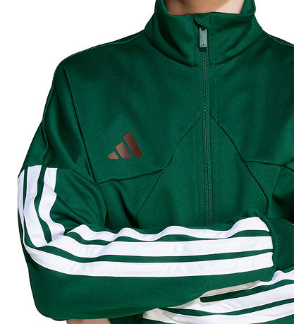 adidas Performance Cardigan - House Of Tiro - Dark Green/Core Wh adidas Performance Cardigan - House Of Tiro - Dark Green/Core Wh