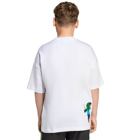 adidas Originals T-shirt - White w. Minecraft