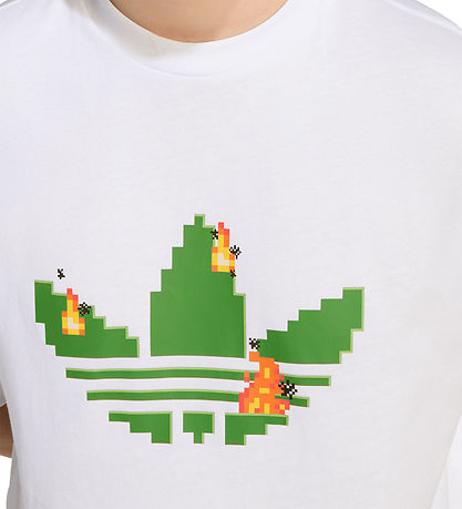 adidas Originals T-shirt - White w. Minecraft