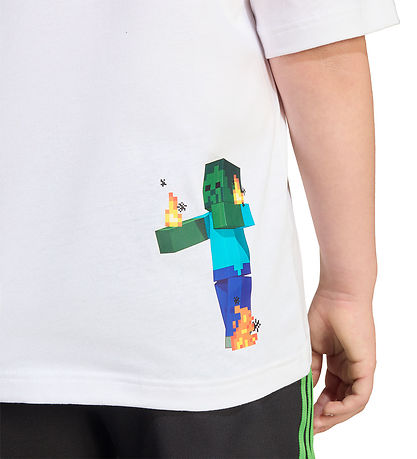 adidas Originals T-shirt - White w. Minecraft