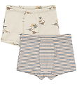 Konges Sløjd Boxershorts - 2-pack - GOTS - Kubi/Stripe Bluie Konges Sløjd Boxershorts - 2-pack - GOTS - Kubi/Stripe Bluie
