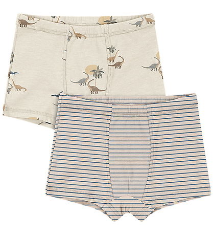 Boxers Konges Sløjd - 2 Pack - GOTS - Kubi/Stripe Bluie Boxers Konges Sløjd - 2 Pack - GOTS - Kubi/Stripe Bluie