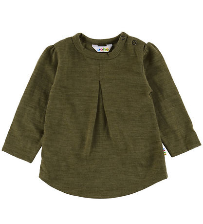 Joha Bluse - Wolle - Moosgrün