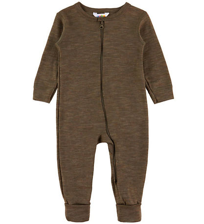Joha Jumpsuit - Wool/Silk - Brown Melange
