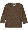 Joha Blouse - Wool/Silk - Brown Melange Joha Blouse - Wool/Silk - Brown Melange
