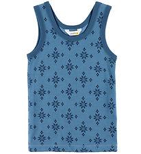 Joha Undershirt - Wool/Cotton - Blue w. Snowflakes Joha Undershirt - Wool/Cotton - Blue w. Snowflakes