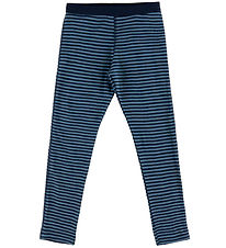 Joha Leggings - ull - Blátt M. Rendur Joha Leggings - ull - Blátt M. Rendur